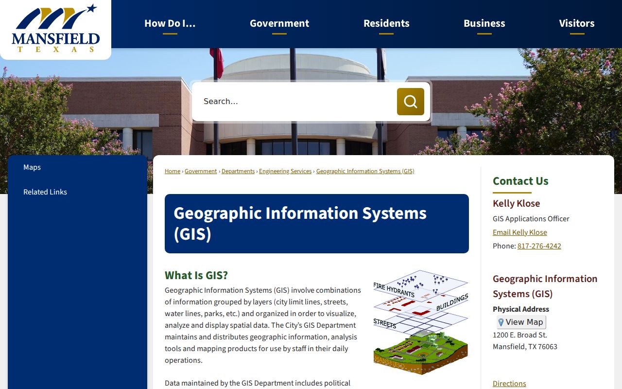 Mansfield ZIP code directory GIS geographic information resources